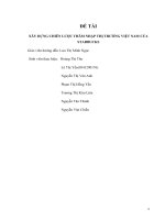 XÂY DỰNG CHIÊN lược THÂM NHẬP THỊ TRƯỜNG VIỆT NAM của STARBUCKS