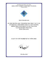 sự sinh trưởng, đặc tính hình thái thực vật và sự ổn định đặc tính không hột của quýt đường không hột ở giai đoạn cây ba năm tuổi tại thành phố vĩnh long, tỉnh vĩnh long