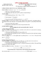 Thi thử TN môn Toán SGD  ĐT Hà Nam lần 1 năm 2011