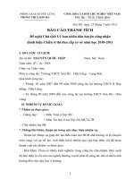 Báo cáo thành tích CSTĐCS