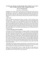 DẠY HỌC DỰ ÁN MỘT SỐ KIẾN THỨC VỂ ĐIỆN VẬT LÝ LỚP 9