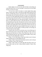 Một số nhận xét và kiến nghị nhằm hoàn thiện công tác kếtoán tập hợp chi phí sản xuất và tính gía thành sản phẩm ở Công ty May Thăng long