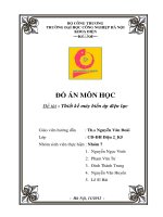 Đồ án thiết kế máy biến áp điện lực 