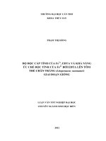 độ độc cấp tính của fe2+, edta và khả năng ức chế độc tính của fe2+ bởi edta lên tôm thẻ chân trắng (litopenaeus vannamei) giai đoạn giống