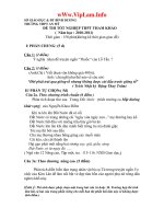 Thi thử TN THPT An Mỹ   Bình Dương có đáp án