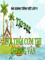 Bài giảng tiếng việt 5 tuần 26 bài tuyển chọn những bài giảng hội thổi cơm thi ở đồng vân5 