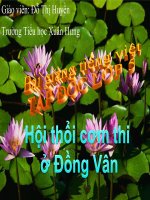 Bài giảng tiếng việt 5 tuần 26 bài tuyển chọn những bài giảng hội thổi cơm thi ở đồng vân3 