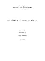 Báo cáo đánh giá GEF SGP tại việt nam