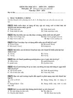 Đề thi HKI tin học 9 năm 2015