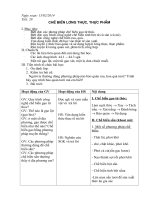 chế biến lương thực thực phẩm công nghệ 10