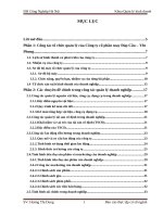 Báo cáo thực tập cơ sở ngàng kinh tế  tại công ty Cổ phần may Đáp Cầu – Yên Phong