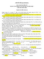 Luyên thi ĐH CĐ Chuyên đề Cấu tạo nguyên tử Hoá 10