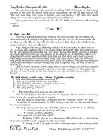 Tìm hiểu về AIDS HIV, những vấn đề cấp thiết của thế kỉ