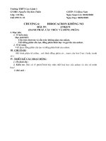 GIÁO ÁN 11NC 4 CỘT CHUẨN NHẤT