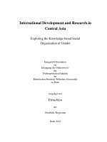 International development and research in central asia