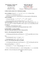 Đề kiểm tra học kì 1 môn toán lớp 12 năm học 2014   2015 trường THPT châu thành 1, đồng tháp