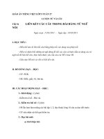 Giáo án tiếng việt 5 tuần 27 bài liên kết câu bằng từ ngữ nối5 