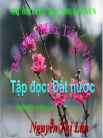 Bài giảng tiếng việt 5 tuần 27 bài tập đọc đất nước 6 