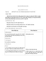 Giáo án tiếng việt 5 tuần 27 bài liên kết câu bằng từ ngữ nối 