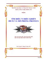 Tìm hiểu vi điều khiển 89c51 và mô phỏng proteus