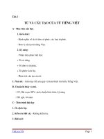 Giáo án ngữ văn 6 bài 1 từ và cấu tạo từ tiếng việt5 