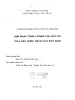 giải pháp tăng cường thu hút FDI của các nướ oecd vào việt nam
