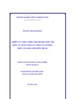 nghiên cứu phát triển thị trường tiêu thụ thức ăn chăn nuôi của công ty cổ phần thức ăn chăn nuôi tiền trung