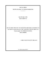 Phân tích yếu tố ảnh hưởng biến động chi phí dự án xây dựng tại ban quản lý dự án huyện cẩm mỹ, đồng nai  luận văn thạc sĩ 2015 