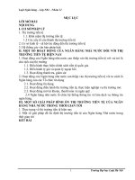 Tìm hiểu các hoạt động can thiệp của Ngân hàng nhà nước đối với thị trường tiền tệ hiện nay và cơ sở pháp lý cho sự can thiệp này