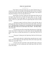 Giải pháp nâng cao hiệu quả cho vay giải quyết việc làm tại phòng giao dịch Ngân hàng Chính sách Xã hội huyện Châu Thành – tỉnh Hậu Giang