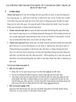 CÁC PHƯƠNG TIỆN THANH TOÁN QUỐC TẾ VÀ ĐÁNH GIÁ THỰC TRẠNG ÁP DỤNG Ở VIỆT NAM