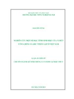 nghiên cứu một số đặc tính sinh học của vi rút cúm a h5n1 clade 7 phân lập ở việt nam