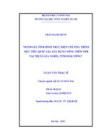 đánh giá tình hình thực hiện chương trình mục tiêu quốc gia xây dựng nông thôn mới tại thị xã gia nghĩa, tỉnh đắk nông