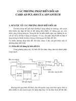 CÁC PHƯƠNG PHÁP BIẾN đổi AD CARD AD PCL 818 của ADVANTECH 