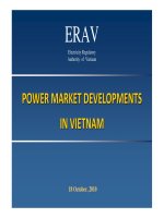 Mô hình thị trường điện và vấn đề cải cách thị trường điện việt nam