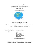 Phân tích thực trạng và định hướng phân bố sản xuất vùng duyên hải nam trung bộ