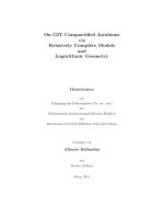 On GIT compactiﬁed jacobians via relatively complete models