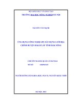 ứng dụng công nghệ gps xây dựng lưới địa chính huyện đắk r’lấp tỉnh đắk nông
