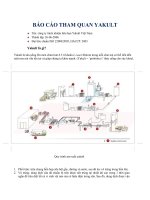 báo cáo thăm quan nhà máy yakult 
