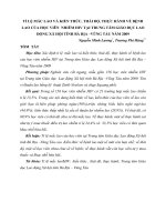 TỈ LỆ MẮC LAO VÀ KIẾN THỨC, THÁI ĐỘ, THỰC HÀNH VỀ BỆNH LAO CỦA HỌC VIÊN  NHIỄM HIV TẠI TRUNG TÂM GIÁO DỤC LAO ĐỘNG XÃ HỘI TỈNH BÀ RỊA –VŨNG TÀU NĂM 2009