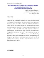 ĐẶC ĐIỂM LÂM SÀNG, CẬN LÂM SÀNG VÀ ĐIỀU TRỊ LAO PHỔI  KẾT HỢP ĐÁI THÁO ĐƯỜNG TYPE 2 TẠI BỆNH VIỆN PHẠM NGỌC THẠCH