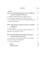 Xây dựng quy chế tổ chức nghiên cứu khoa học và sáng kiến cải tiến tại cục hải quan tỉnh thanh hóa