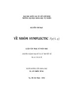 VỀ NHÓM SYMPLECTIC  sp(4,q)