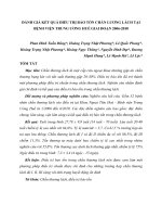 ĐÁNH GIÁ KẾT QUẢ ĐIỀU TRỊ BẢO TỒN CHẤN THƯƠNG LÁCH TẠI BỆNH VIỆN TRUNG ƯƠNG HUẾ GIAI ĐOẠN 2006-2010