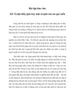 Văn mẫu về người thầy, cô giáo mà em quý mến