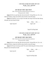 đề thi giáo dục mầm mon đầy đủ