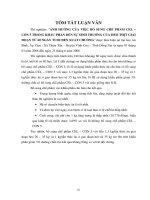 ẢNH HƯỞNG CỦA VIỆC BỔ SUNG CHẾ PHẨM CEL – CON 5 TRONG KHẨU PHẦN ĐẾN SỰ SINH TRUỞNG CỦA HEO THỊT GIAI ĐOẠN TỪ 60 NGÀY TUỔI ĐẾN XUẤT CHUỒNG