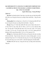 ĐẶC ĐIỂM DỊCH TỄ VÀ LÂM SÀNG CỦA BỆNH NHÂN NHIỄM HIV MẮC LAO PHỔI TẠI TRUNG TÂM GIÁO DỤC LAO ĐỘNG XÃ HỘI TỈNH BÀ RỊA –VŨNG TÀU NĂM 2009