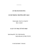 CƠ SỞ TRONG TRƯỜNG HỮU HẠN