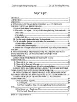 TRẠNG QUẢN TRỊ NGÂN HÀNG TẠI NGÂN HÀNG THƯƠNG MẠI CỔ PHẦN KỸ THƯƠNG VIỆT NAM TECHCOMBAN